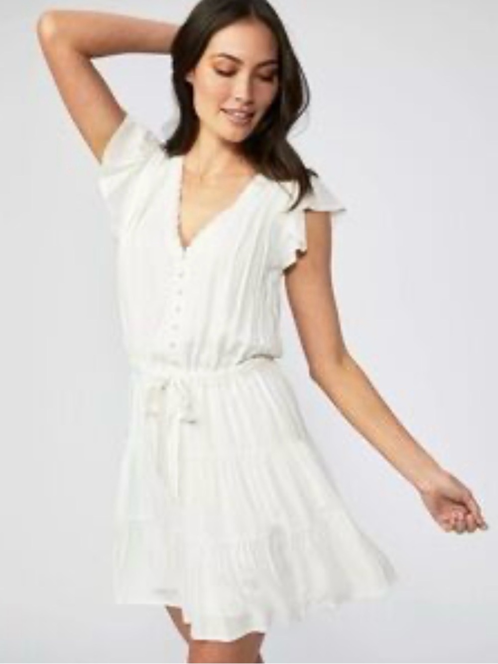 PAIGE White Rosalee Dress